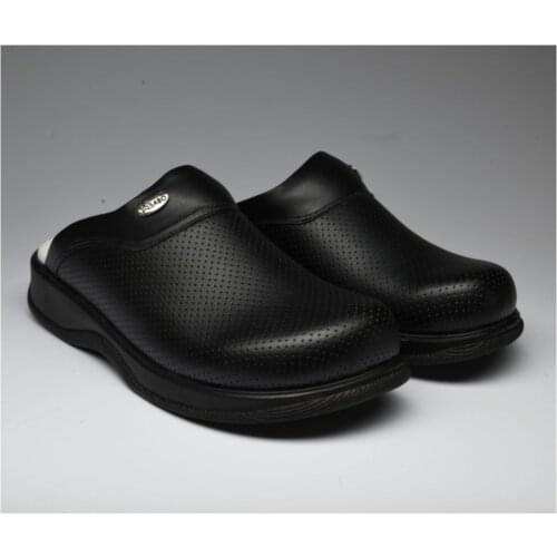 2021 Men Black Color Orthopedic Sabo Slippers Women Garden Doctor Slippers Nurse Cook Slippers Comfortable Orthopedic Footwear