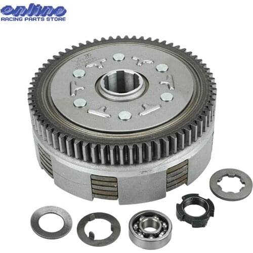 140cc Complete Manual Clutch Assembly kit For 55mm Bore lifan 140 140cc 1P55FMJ Horizontal Kick Starter Engines Dirt Pit Bike