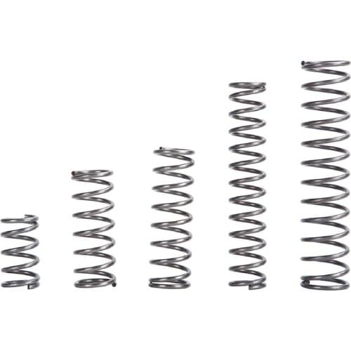 2x20mm Compressed Springs, 2mm Wire Diameter x 20mm Outer Diameter x (15-100)mm Free Length, Spring Steel Compressed