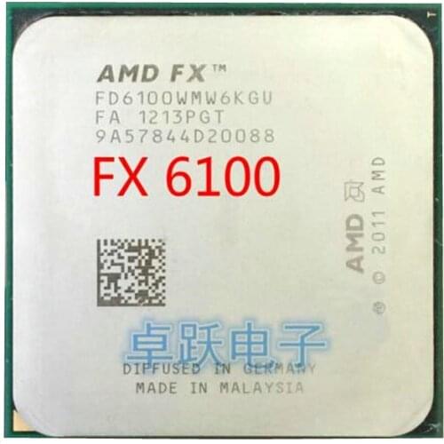 AMD FX-Series FX 6100 3.3GHz Six Core Socket AM3+ CPU Processor free shipping