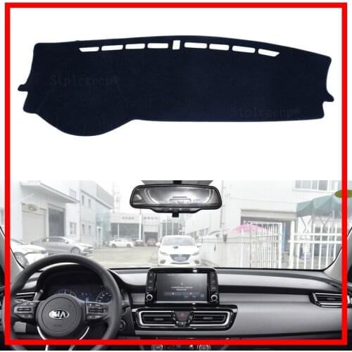 For KIA Forte 2019 2020 BD Cerato K3 Vivaro Dashboard Cover Sun Shade Non-slip Dash Mat Pad Carpet Stickers Interior Accessories