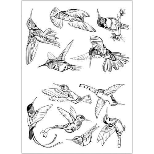 Bird Transparent Clear Silicone Stamp/Seal for DIY scrapbooking/photo album Decorative clear stamp sheets A1282