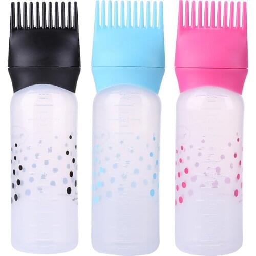 50oz Refillable Hair Dye Applicator Brush Bottle Excellent Durable Flexible Plastics Hair Colouring Dispensing Comb