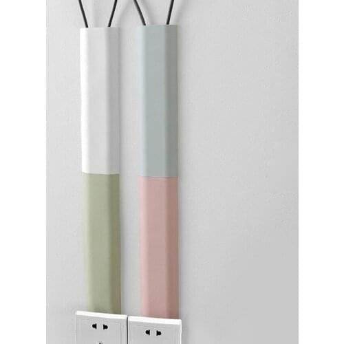 Self-adhesive PP Desktop Cable Winder Clip Collating Hub Storage Box Floor Wall Cord Protector Data Line Fixer Blocking Board