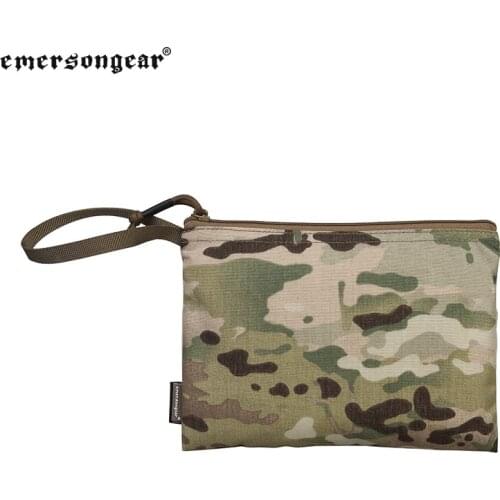 Emersongear 10x7" inch File Pocket Bag Pouch Loop & Hoop for Tactical Airsoft Hunting CS Game Outdoor Activity Business Daily