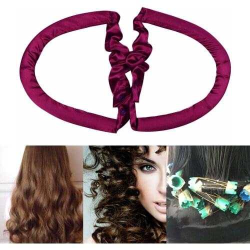 U Shape Sponge Heatless Curling Rod Headband No Heat Curls Ribbon Hair Rollers Sleeping Hair Curlers DIY Hair Styling Tools New