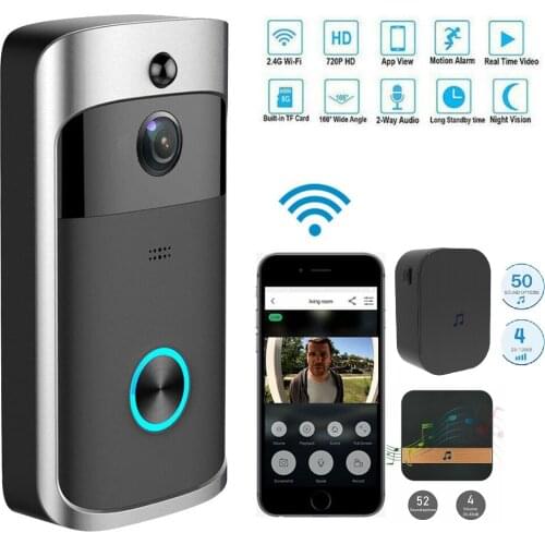 Smart Video Doorbell Camera Wifi Wireless Call Intercom Video-Eye Home Door Bell Ring Phone Security Camera Night Vision Doorbel