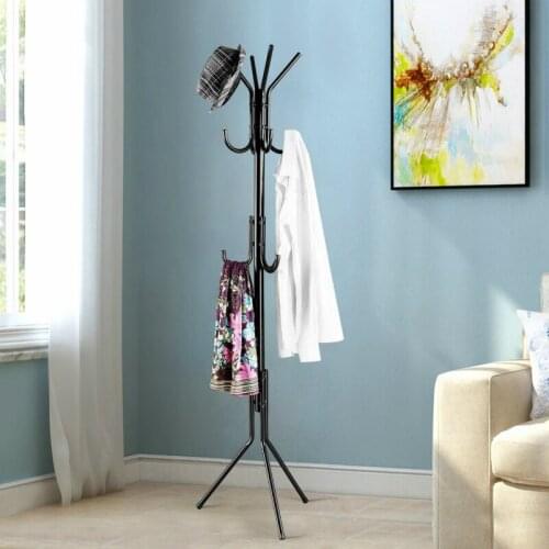 Entryway Coat Rack Coat Tree Hat Hanger Holder 11 Hooks for Jacket Umbrella Tree Stand