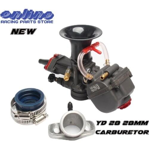 YD28 28mm Carburetor Carb Replacement Parts With Power Jet For 125cc 124cc 792-404-8100 ,671-040R6500 ATV Motorcycle RACING