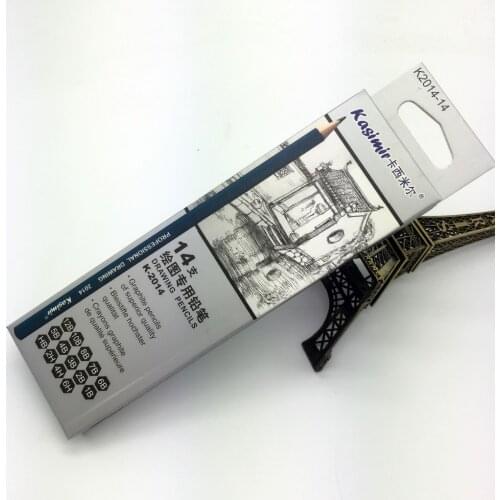 14pcs/set Sketch and Drawing Pencil Set 12B 10B 8B 7B 6B 5B 4B 3B 2B 1B HB 2H 4H 6H Best Quality Non-toxic Standard Pencils