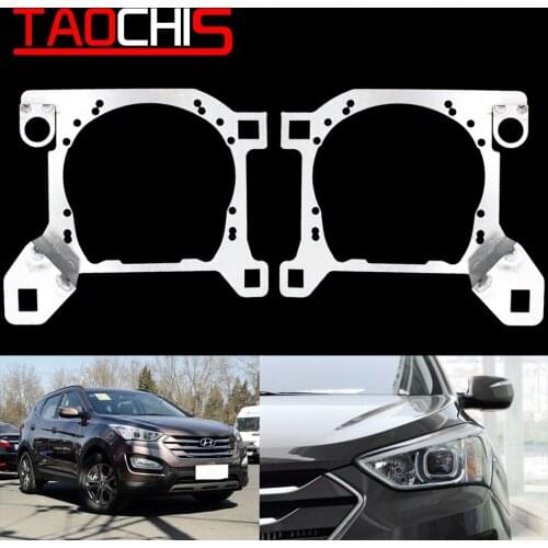 TAOCHIS Adapter Frame Head Light Framework for Hyundai New SantaFe IX45 2013 Hella 3R G5 5 Projector Lens