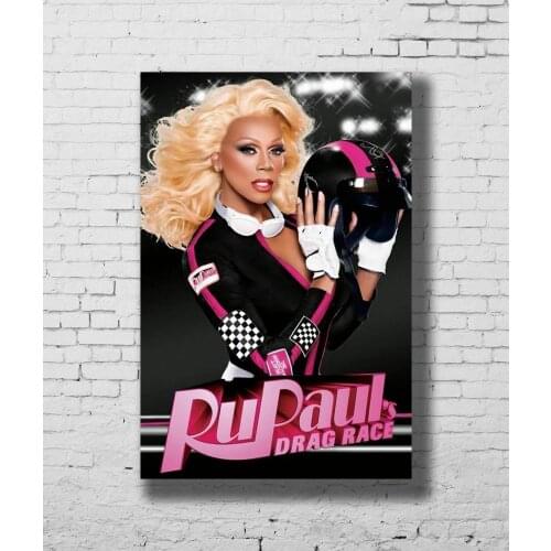 B092 Ru Pauls Drag motor Race Hot Silk Cloth Poster Art Bedroom Decoration