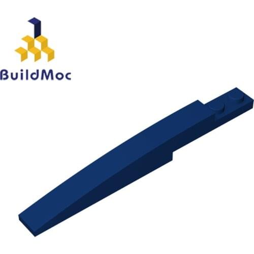 BuildMOC 13731 85970 1x10 curved brick Building Blocks Parts DIY Educational Creative gift Toys