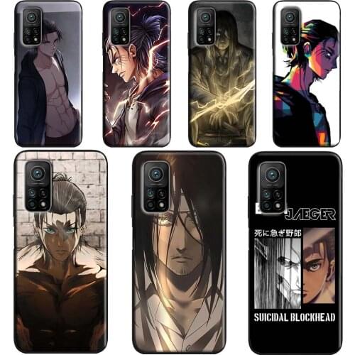 Eren Yeager Attack on Titan For POCO F3 F1 F2 M3 X3 Pro Cover For Xiaomi Mi 11 Ultra 10T Pro Note 10 Lite Phone Case