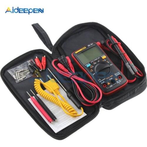 AN8009 Auto Range Digital Multimeter 9999 counts With Backlight AC/DC Ammeter Voltmeter Ohm Transistor Tester Multi Meter