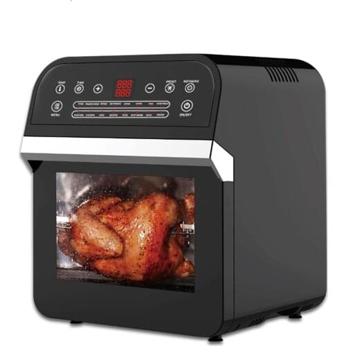 16-in-1 Countertop Oven Cooking Tools 12L 1600W Air Fryer Oven Toaster Rotisserie Dehydrator LED Display Digital Touch Screen