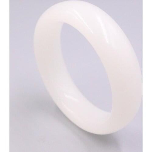Fine Chalcedony White Agate Bangle For Women Female 58-62mm Bangle Elegant Girlfriend Gift For Mother Gift