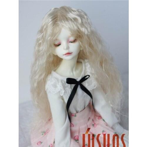 JD022 1/6 1/4 1/3 Long curly BJD Doll Wigs size 6-7inch 7-8inch 8-9inch Soft synthetic mohair doll hair