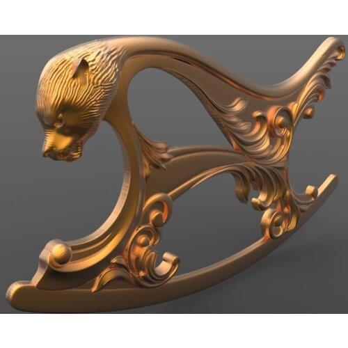 Rocking Chair_1 3D Model STL relief for cnc STL format Furniture Rocking Chair_ 3D STL format furniture decoration