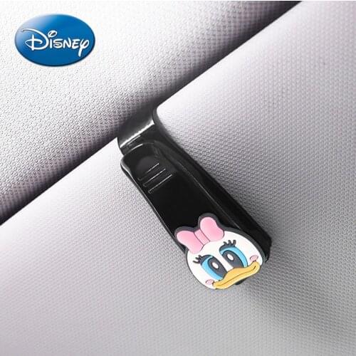 Disney Car Multi-function Sun Visor Storage Clip Car Glasses Clip Car Sunglasses Holder Card Storage Clip
