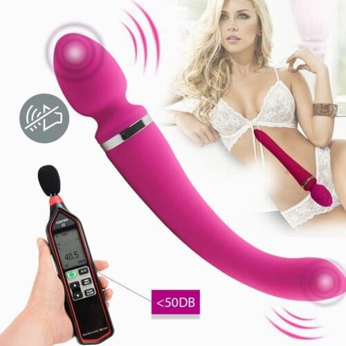 Rechargeable G-spot vibration sex toys magic wand massager female masturbation Sex product double dildo vibrators for women