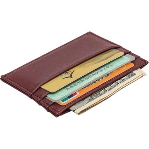 Portable ID Card Holder Classical Vertical Mini Solid Credit Card Holder Business Multi-Card Drivers License ID Card Package 02