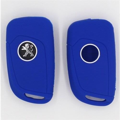 2pc * 3 Button Silicone Key Cover Fit For Citroen C1 C2 C3 C4 Xsara Picasso Peugeot 106 107 206 207 307 Aygo Remote Case Fob