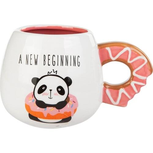 Animal Panda Mug Heat-Resistant Espresso Coffee Mug Cup Panda Figure Tea Coffee Drink Beverage Serving Stoneware White Tea Cup Drinkware Gift Kitchen Accessories