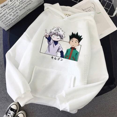Killua Hoodie Anime Unisex Plus Size Hoodies Streetwear Women/Men Hunter X Hunter Gon Printing Long Sleeve Harajuku