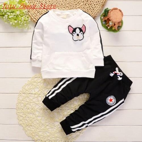 Striped Spring Autumn Brand Baby Clothes Suits Baby Girls Boys Clothing Sets Children Suits Clothes 2pcs Sports T-shirt Pants