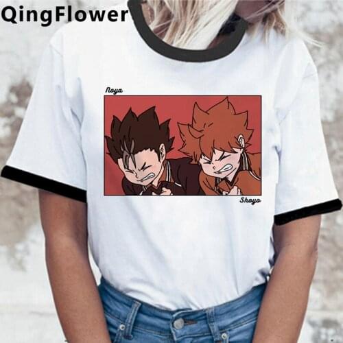 Oya Oya Oya Haikyuu Kuroo Karasuno Fly High t shirt female ulzzang aesthetic harajuku clothes summer top kawaii streetwear