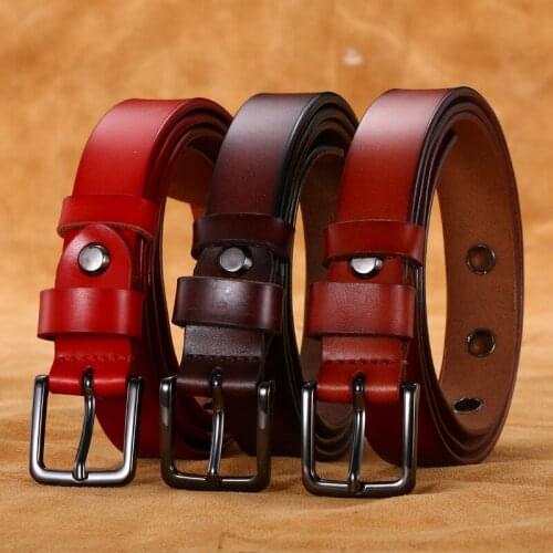 Ladys Belt eye-catching hollowed-out Leather Belt Ladys gun black square buckle leather belt