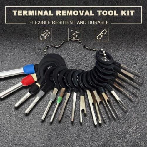11/18/21/26pcs Wiring Crimp Connector Pin Extractor Puller Car Terminal Removal Kit Terminal Repair Professional Tools