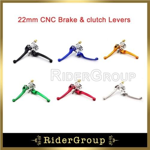 22mm CNC Brake Clutch Handle Lever For Chinese XR CRF KLX SSR Taotao Lifan BSE Thumpstar SDG Apollo Motocross Pit Dirt Bike