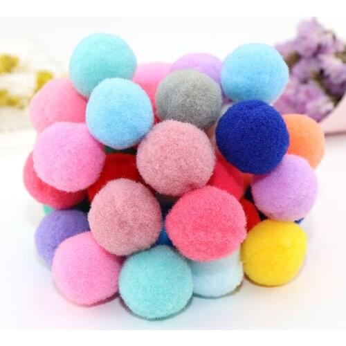 40mm/12PCS Big Pompom Soft Fluffy Pompons Mix Color Pom Pom Fur Balls DIY Pompon Manualidades Decoration Handmade Arts Kids Toy