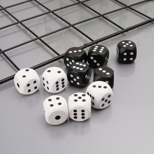 100% Brand New and High Quality 5pcs 20mm Round Corner Wood Dice For Bar Nightclub Party RPG Board Game Kid Toys