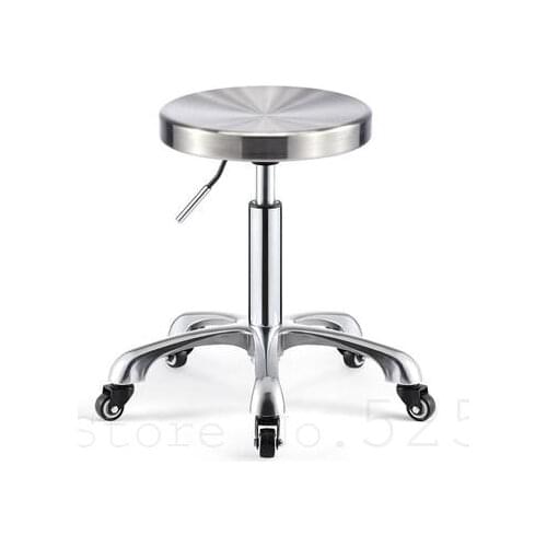 8000 Explosion-proof version of stainless steel lifting beauty chair beauty stool not card hair work bench hairdressing stool