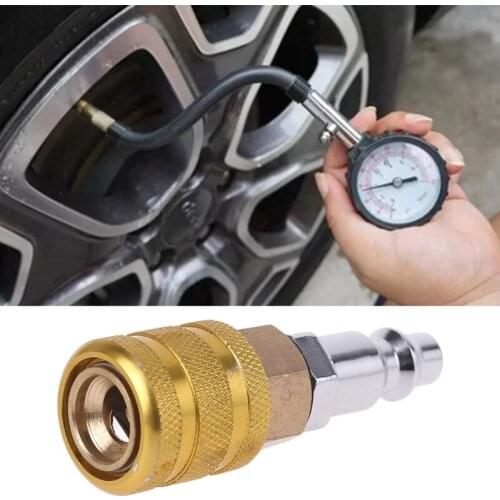 Air Compressor Accessories Stainless Steel Tire Chucks Compatible with Tire Inflators and Tire Pressure Gauges