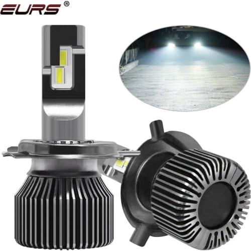 EURS High power Car Headlight H4 Hi/Lo Beam LED H7 H1 H8 H9 H11 9005 9006 9012 72W 6000K Auto Headlamp Fog Light Bulbs 12V 24V
