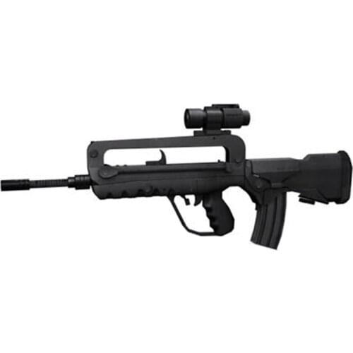 Paper Model Gun 1:1 Scale FAMAS Assault Rifle 3D puzzle DIY Educational Toy hand-made toy zm-057