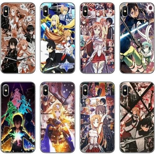 Sword Art Online SAO Anime Accessories Phone Case For Huawei P40 P30 P20 Pro P10 P9 Lite Y5 Y6 Y7 Y9 P Smart Plus 2018 2019