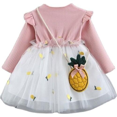 Baby girl clothing Spring Autumn Toddler Girl printing Long-sleeve Dress Cute Childrens Clothing girls dres flower girl dresse