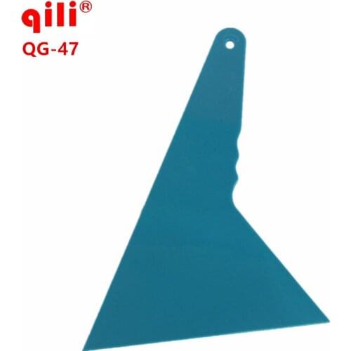 DHL 50pcs Free ship Squeegee Car Qili QG-47 Install Vinyl film Tirangular blade Scaper Wall Paper Floor Clean And Industry Tool