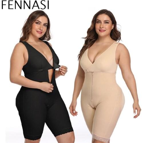 FENNASI Shapewear Corset Plus Size S-6XL Women Slim Abdominal Curl Body Shaper Butt-Lift Underwear Close-Fitting