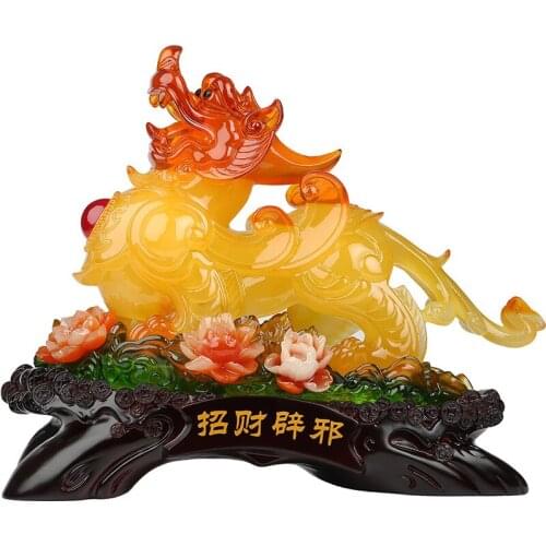 Chinese folk resin gathers ornaments home mascot shop showcase decorations