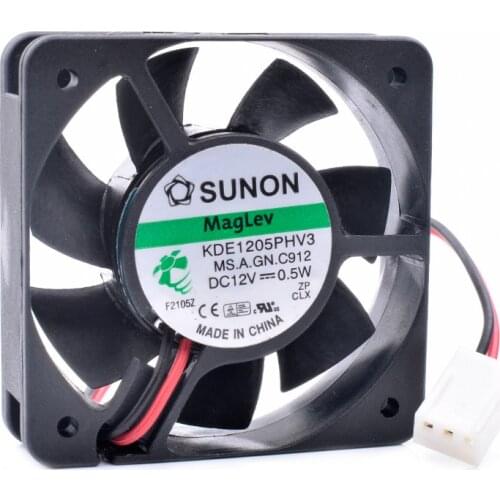 Brand new original KDE1205PHV3 5015 5cm 50x50x15mm 12V 0.5W magnetic suspension bearing quiet cooling fan