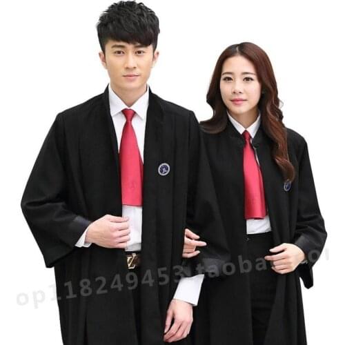 Lawyers robe law lawyers clothing new men and women standard version of the lawyers in court to send a tie