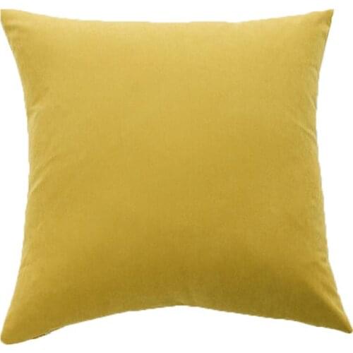 Solid color yellow orange cushion covers 40*40 45*45 50*50 55*55 60*60cm no inner cushion pillow covers almofada for sofa X100