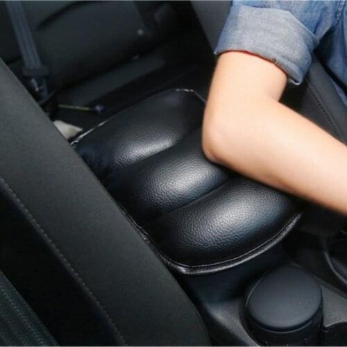 Large Size Car Black Armrest Mat Pad Support Storage Box Cover For Mitsubishi ASX Outlander Sport RVR Car Styling Accessories