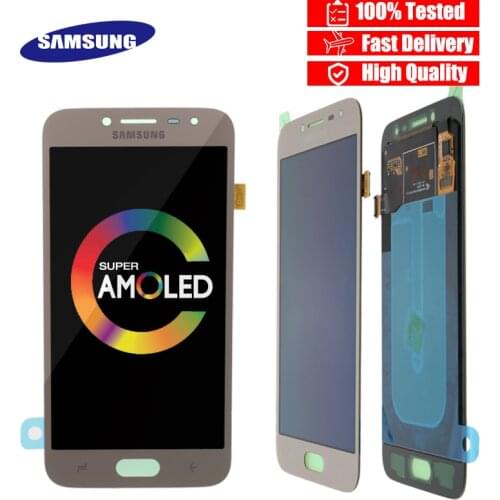 SUPER AMOLED 5'' For Samsung Galaxy J2 pro 2018 J250 J250F LCD Display and touch screen digitizer assembly adjust brightness
